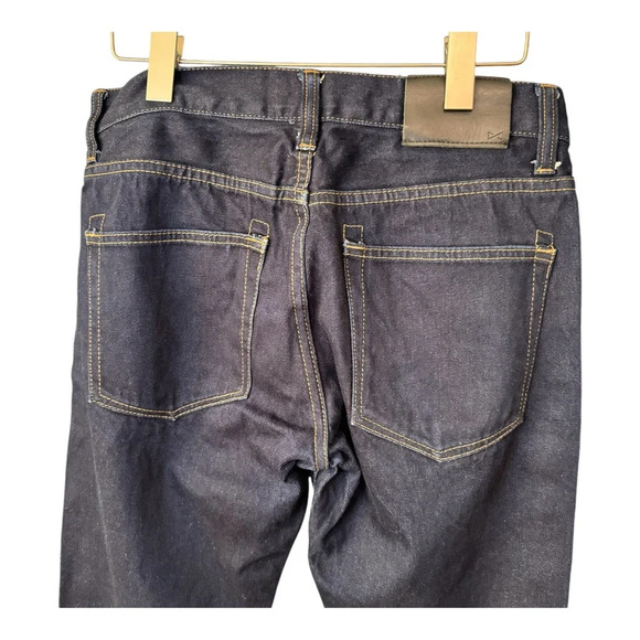 COMBATANT GENTLEMEN 100% Cotton Selvedge Button Fly Slim Straight Jeans. 31 - Picture 9 of 13